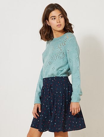 Saia soltinha estampada - Kiabi