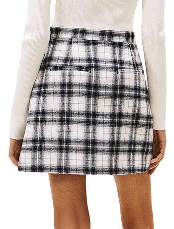 Saia Tommy Hilfiger Aline para Mulher Branca/Preta