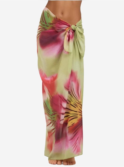 Saída de praia maxi estampada - Kiabi