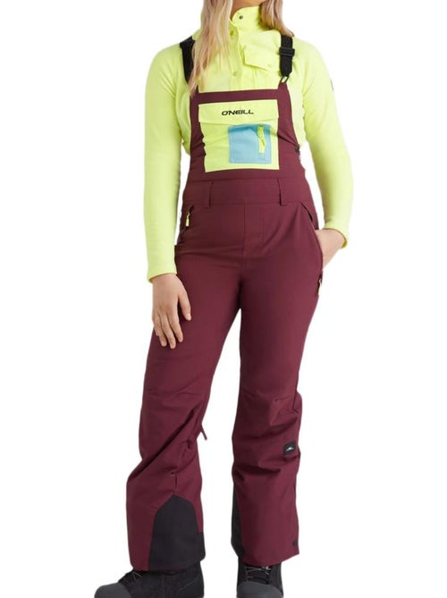 Salopette de Ski Bordeaux O'Neill Originals para Mulher - Kiabi Salopette de Ski Bordeaux O'Neill Originals para Mulher - Kiabi