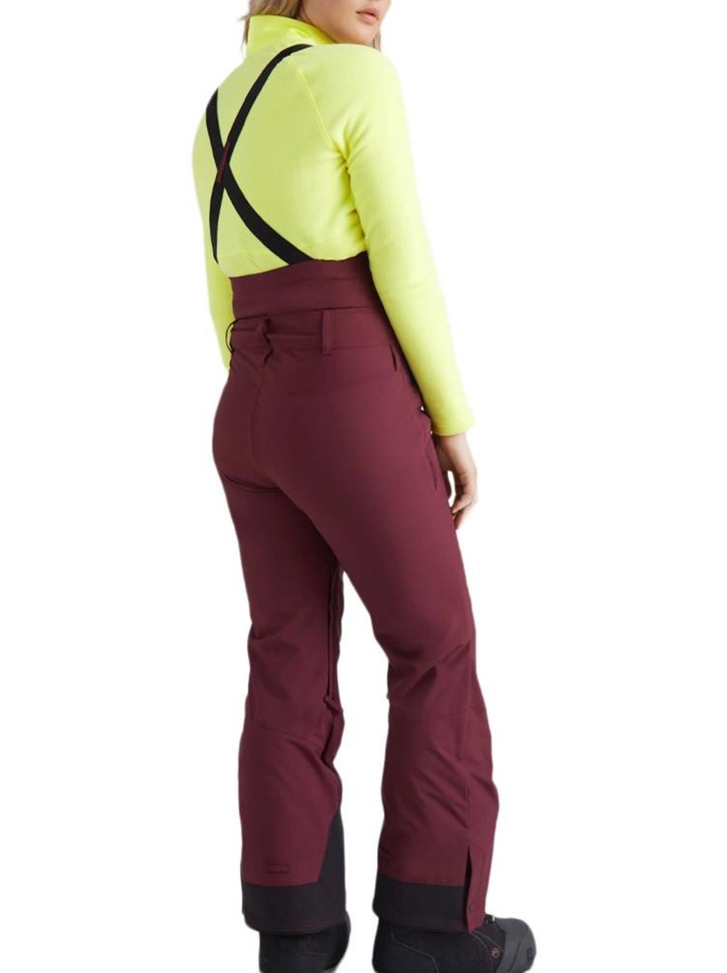 Salopette de Ski Bordeaux O'Neill Originals para Mulher Bordô - Kiabi