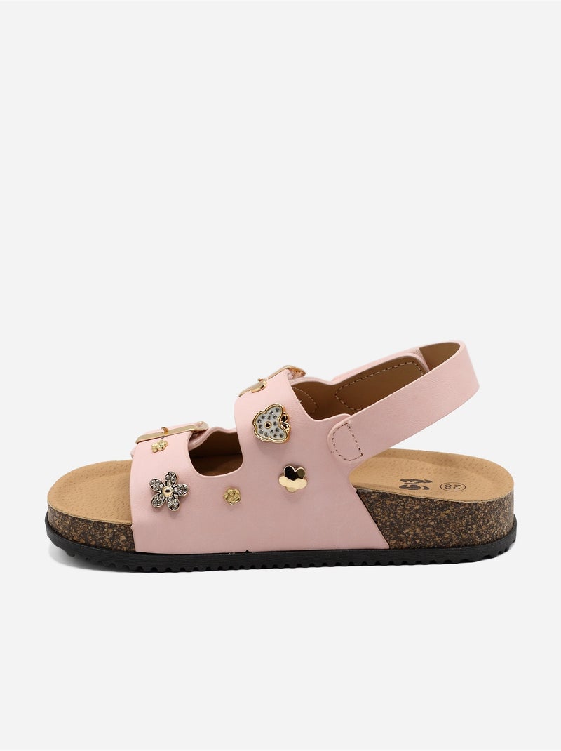 Sandália alça cruzada Rosa - Kiabi