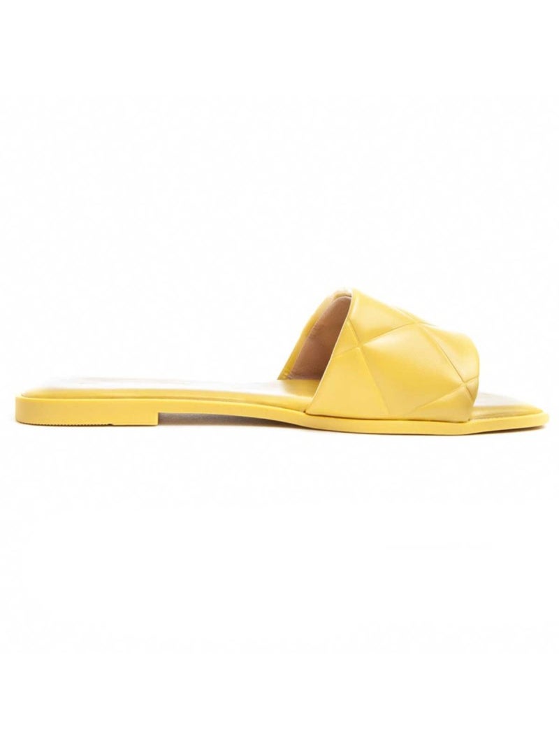 Sandália Baixa Material Sintético Montevita Amarelo - Kiabi
