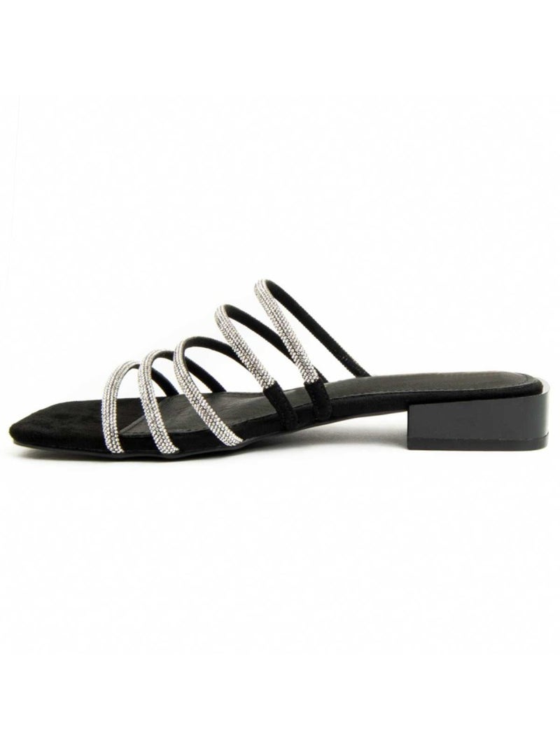 Sandália Baixa Material Sintético Montevita Preto - Kiabi