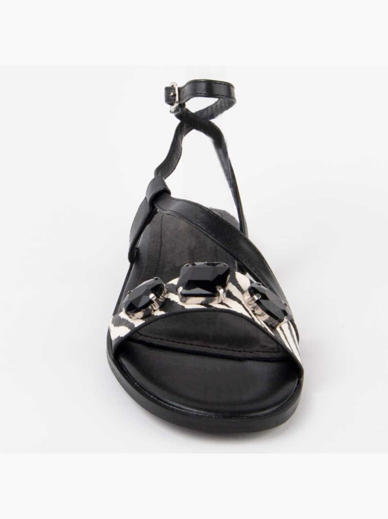Sandália Baixa Material Sintético Montevita Preto - Kiabi