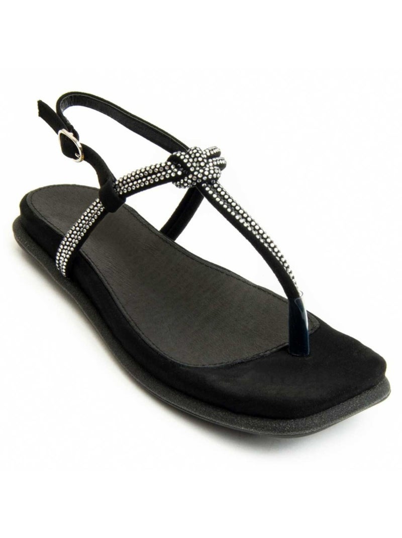 Sandália Baixa Material Sintético Montevita Preto - Kiabi
