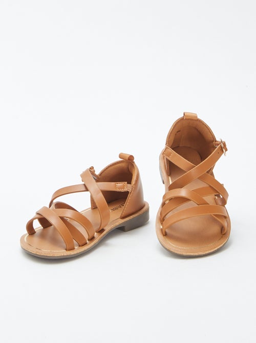 Sandália com várias tiras - Kiabi