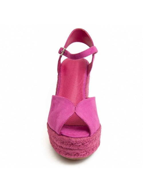 Sandália De Esparto Com Cunha Material Sintético Montevita - Kiabi