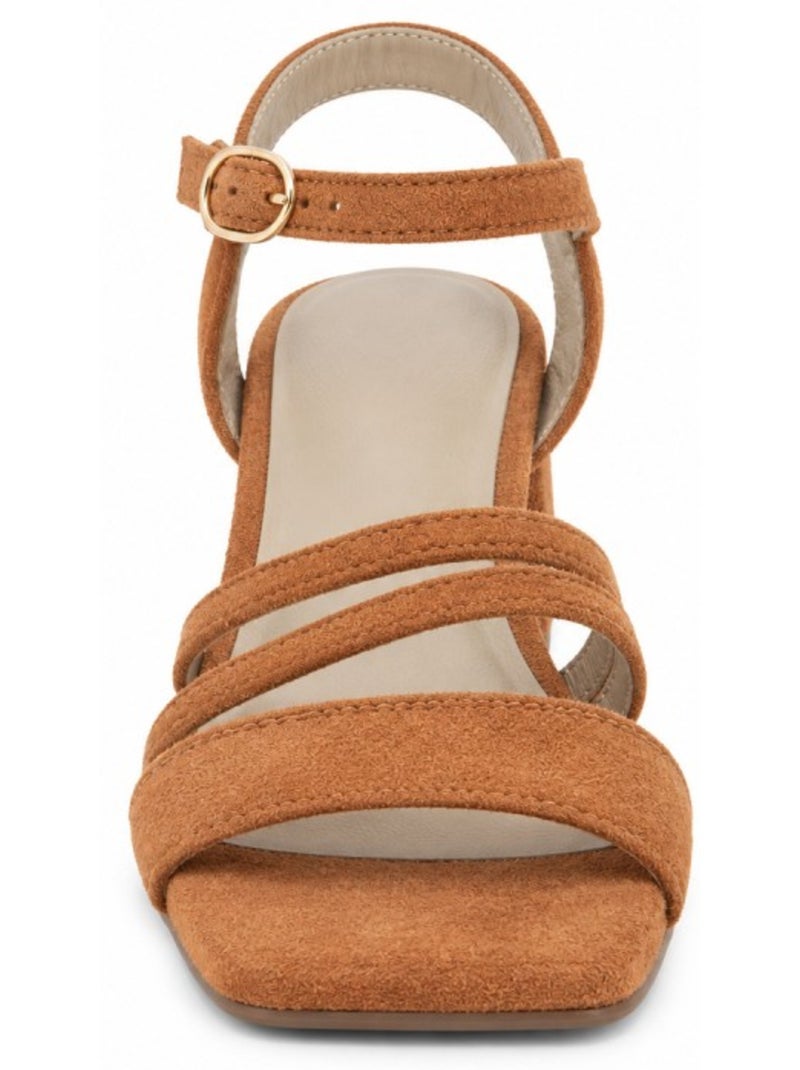 Sandália de salto material sintético montevita Laranja - Kiabi