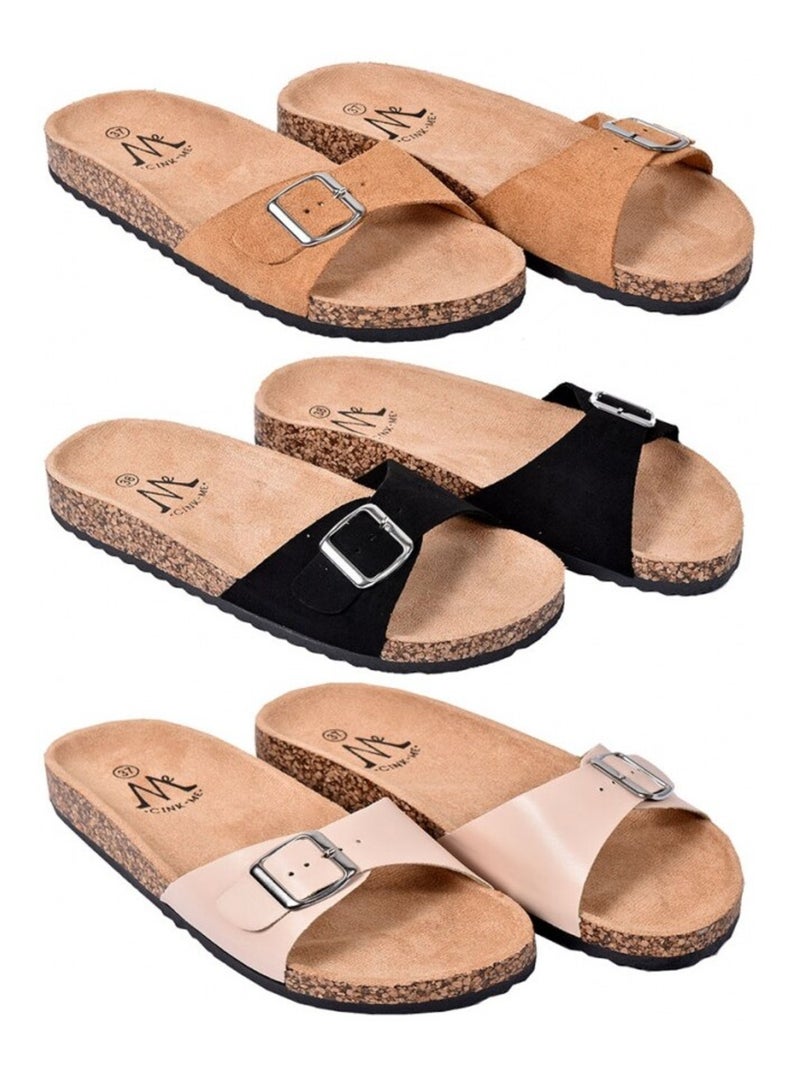Sandalia Mula Mulher PREMIUM Bege - Kiabi