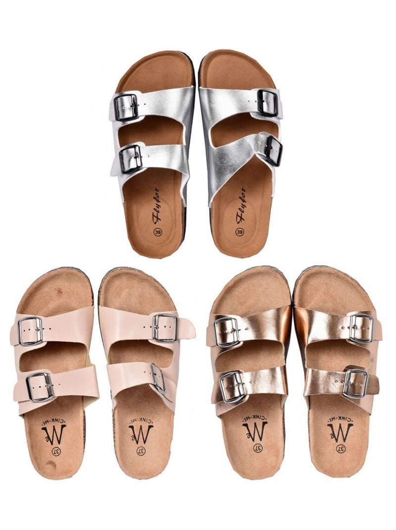 Sandalia Mula Mulher PREMIUM Bronze - Kiabi