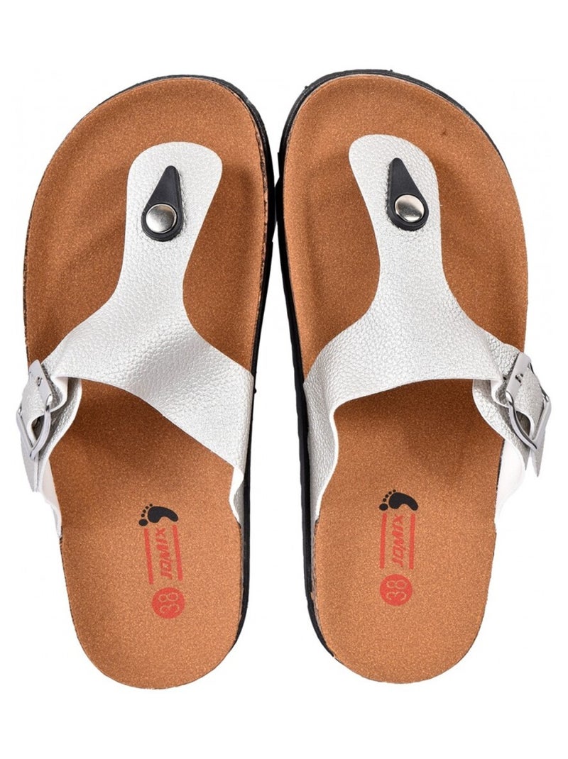 Sandalia Mula Mulher PREMIUM Prata - Kiabi