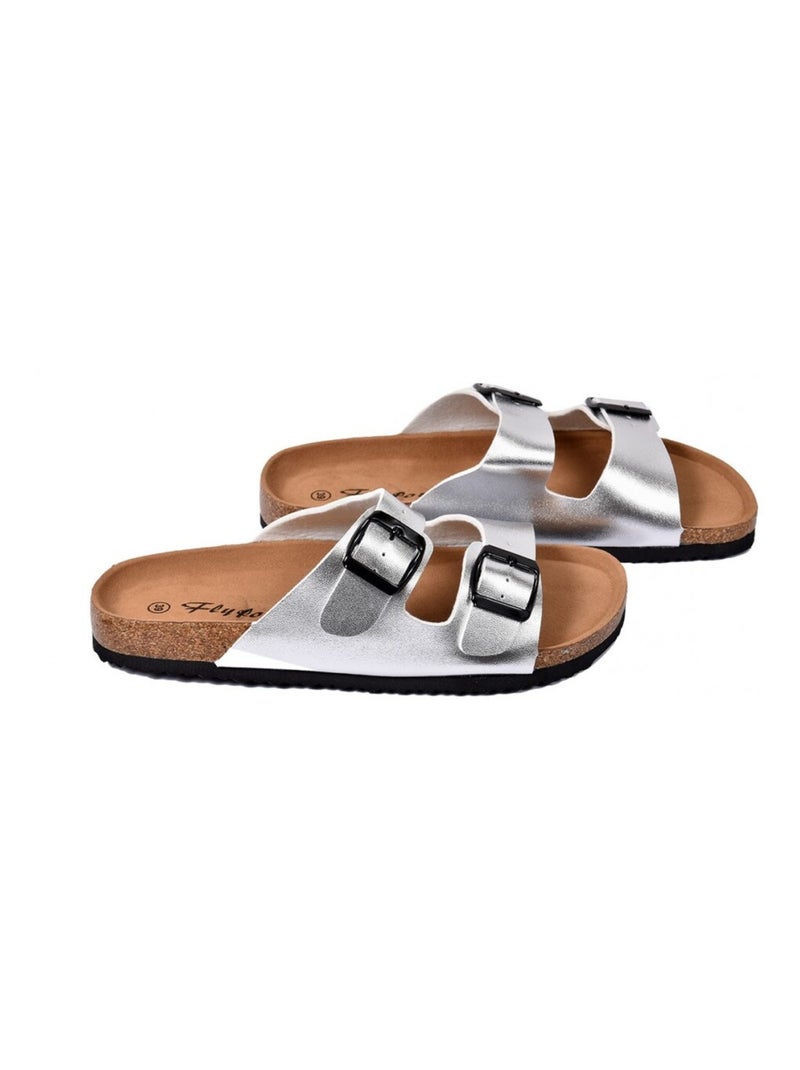 Sandalia Mula Mulher PREMIUM Prata - Kiabi