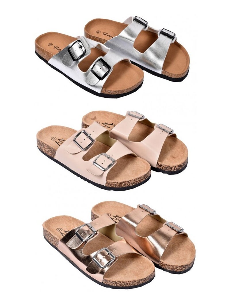 Sandalia Mula Mulher PREMIUM Prata - Kiabi