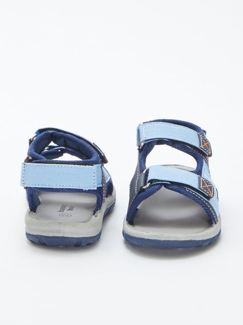 Sandálias abertas com tiras de velcro - Kiabi