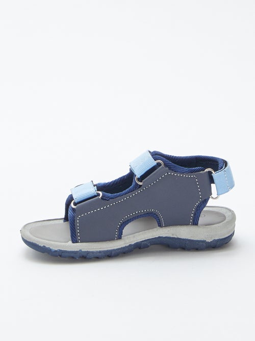 Sandálias abertas com tiras de velcro - Kiabi