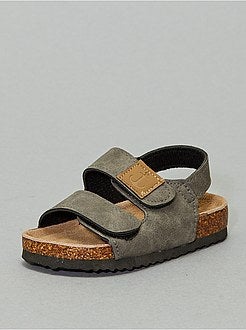 Sandálias abertas com velcros - Kiabi