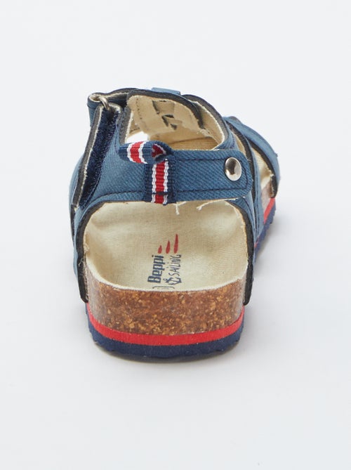 Sandálias abertas efeito cortiça - Kiabi