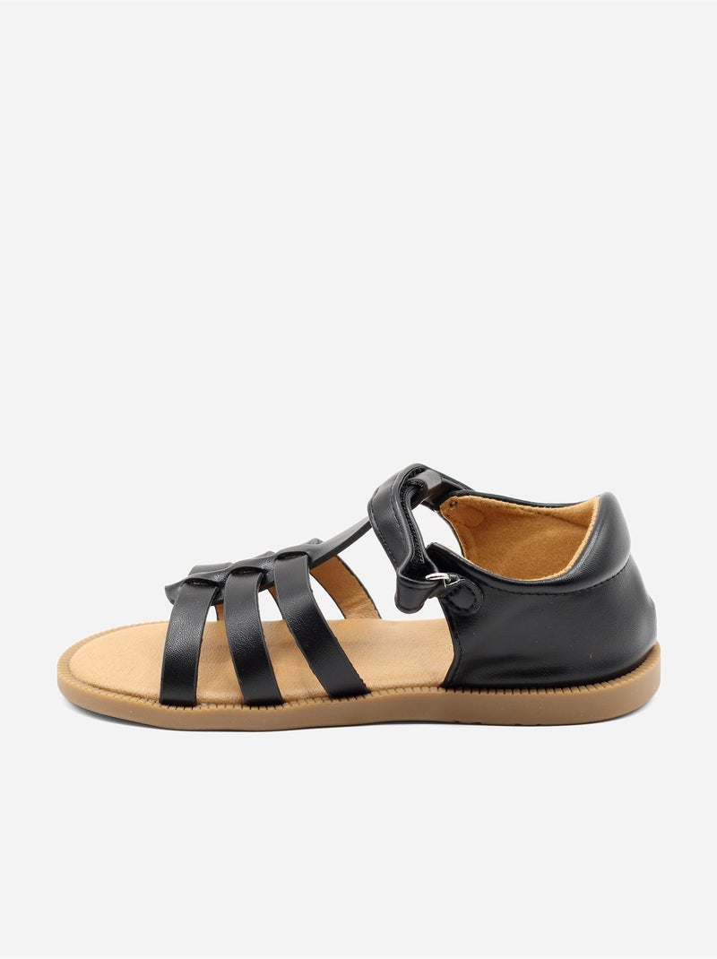 Sandálias alça cruzada Preto - Kiabi