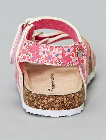 Sandálias anatómicas com estampados flores - Kiabi