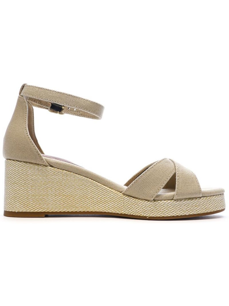 Sandálias Bege de Mulher Tommy Hilfiger Flag Criss-Cross Bege - Kiabi