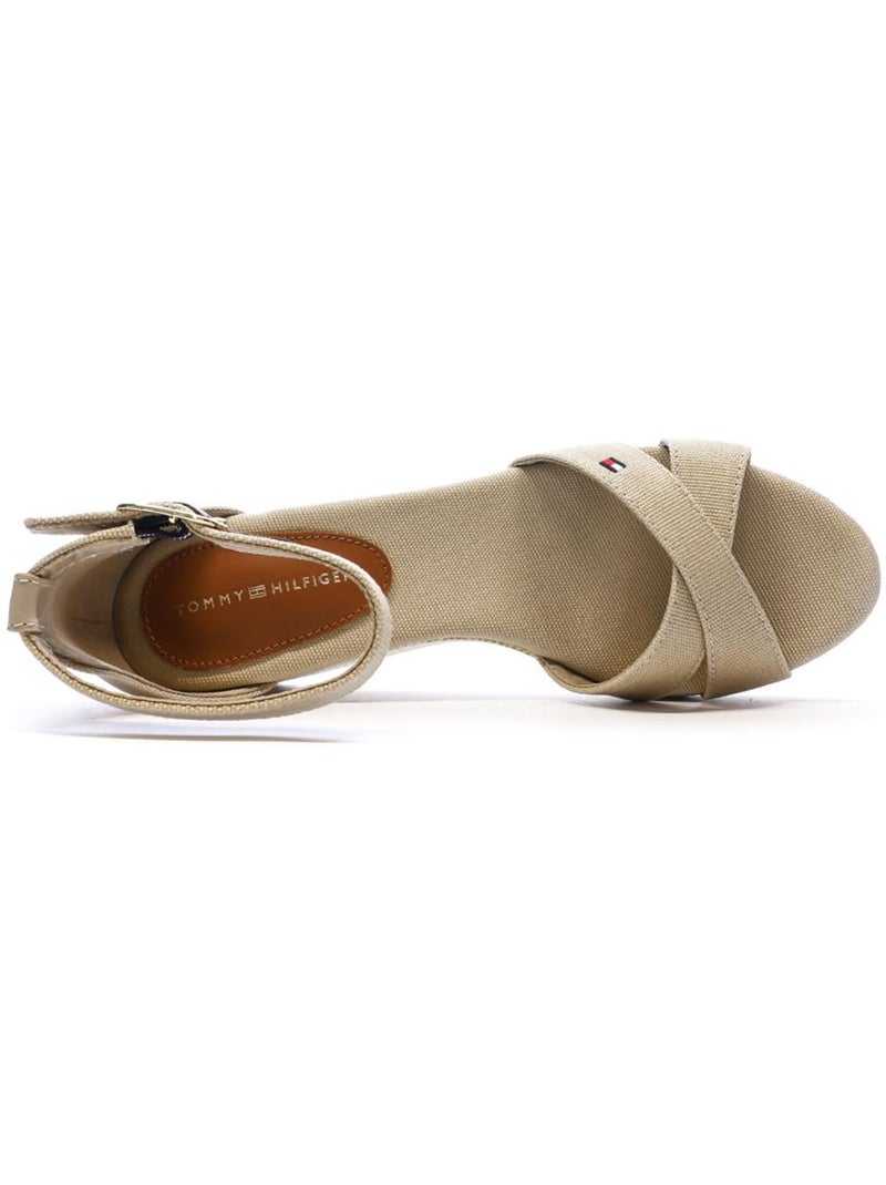 Sandálias Bege de Mulher Tommy Hilfiger Flag Criss-Cross Bege - Kiabi