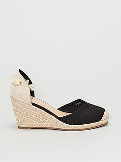 Sandálias bi-matéria compensadas - Kiabi