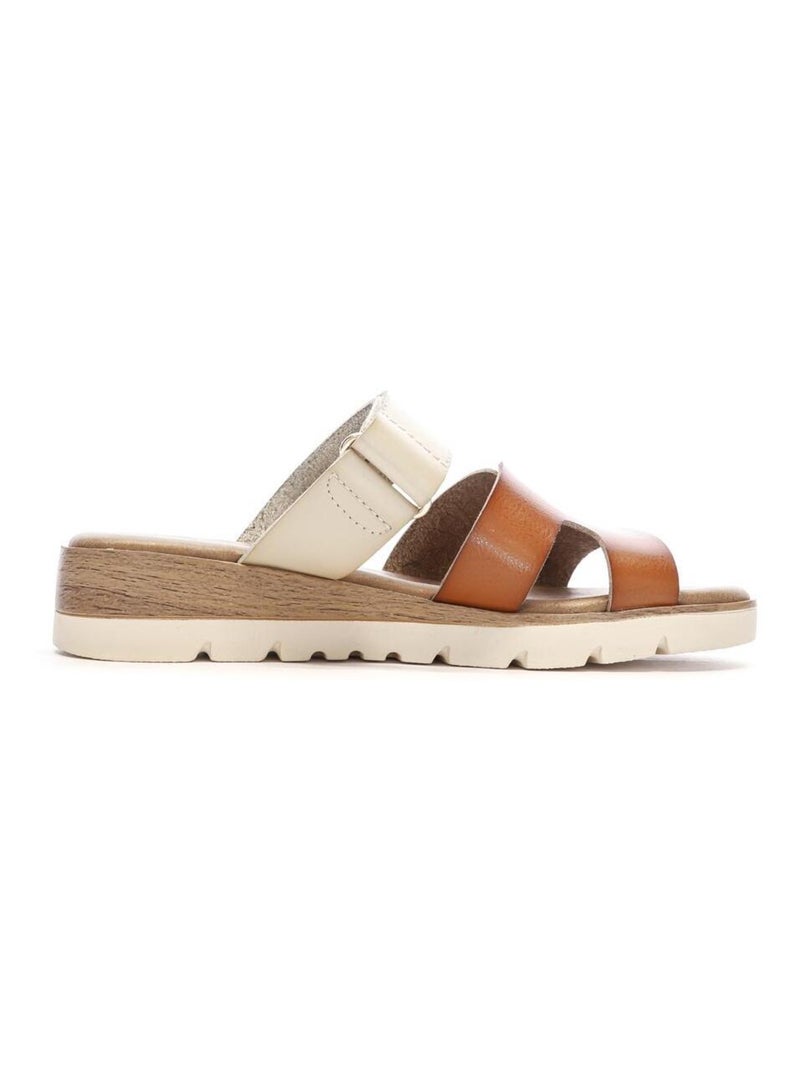 Sandálias camel e cru para mulher xti 144125 Camelo - Kiabi