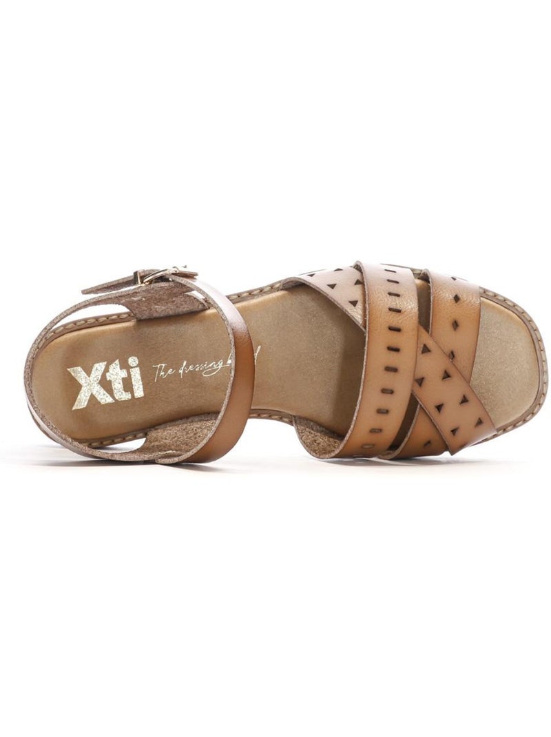 Sandálias camel para mulher xti 143868 Castanho-capuccino - Kiabi
