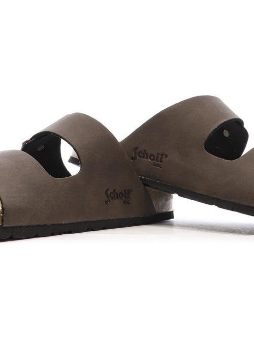 Sandálias Castanhas Lisas para Homem Schott Arthur - Kiabi Sandálias Castanhas Lisas para Homem Schott Arthur - Kiabi