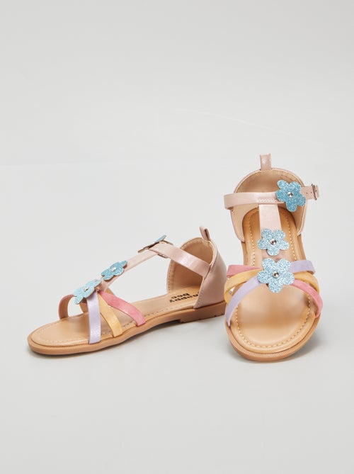 Sandálias coloridas de fantasia - Kiabi