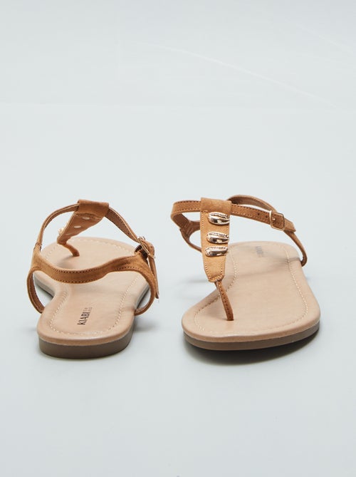 Sandálias com conchas de fantasia - Kiabi