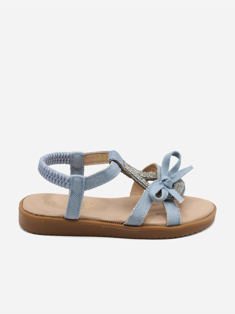 Sandálias com elásticos Azul - Kiabi