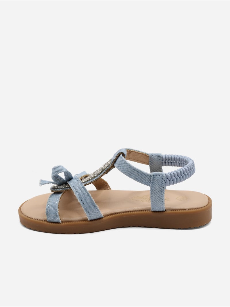 Sandálias com elásticos Azul - Kiabi
