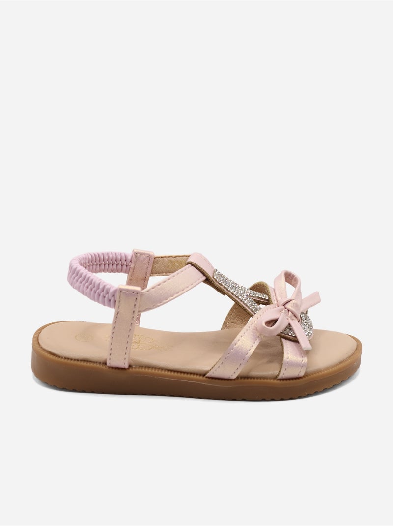 Sandálias com elásticos Rosa - Kiabi