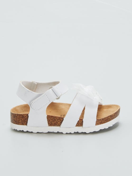 Sandálias com laço em tule - Kiabi