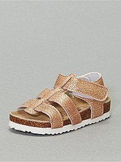 Sandálias com motivo aos ziguezagues iridescentes - Kiabi