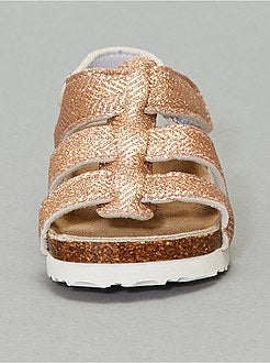 Sandálias com motivo aos ziguezagues iridescentes - Kiabi