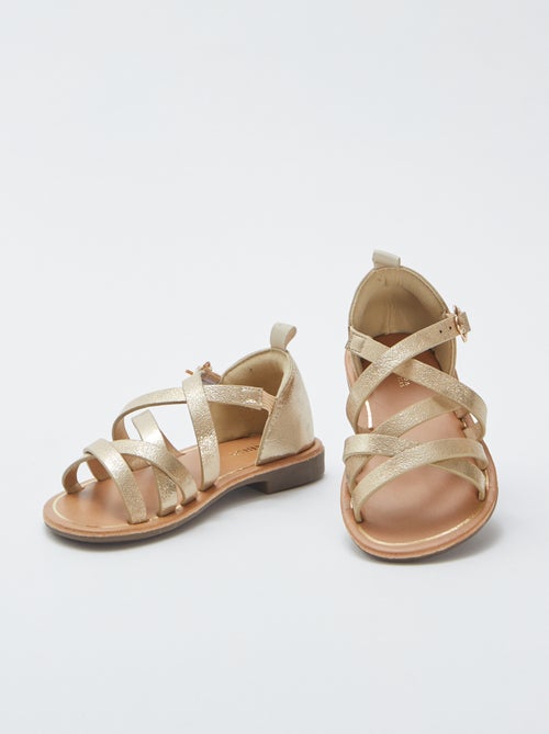 Sandálias com múltiplas tiras cruzadas - Kiabi