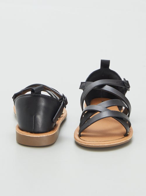 Sandálias com múltiplas tiras cruzadas - Kiabi