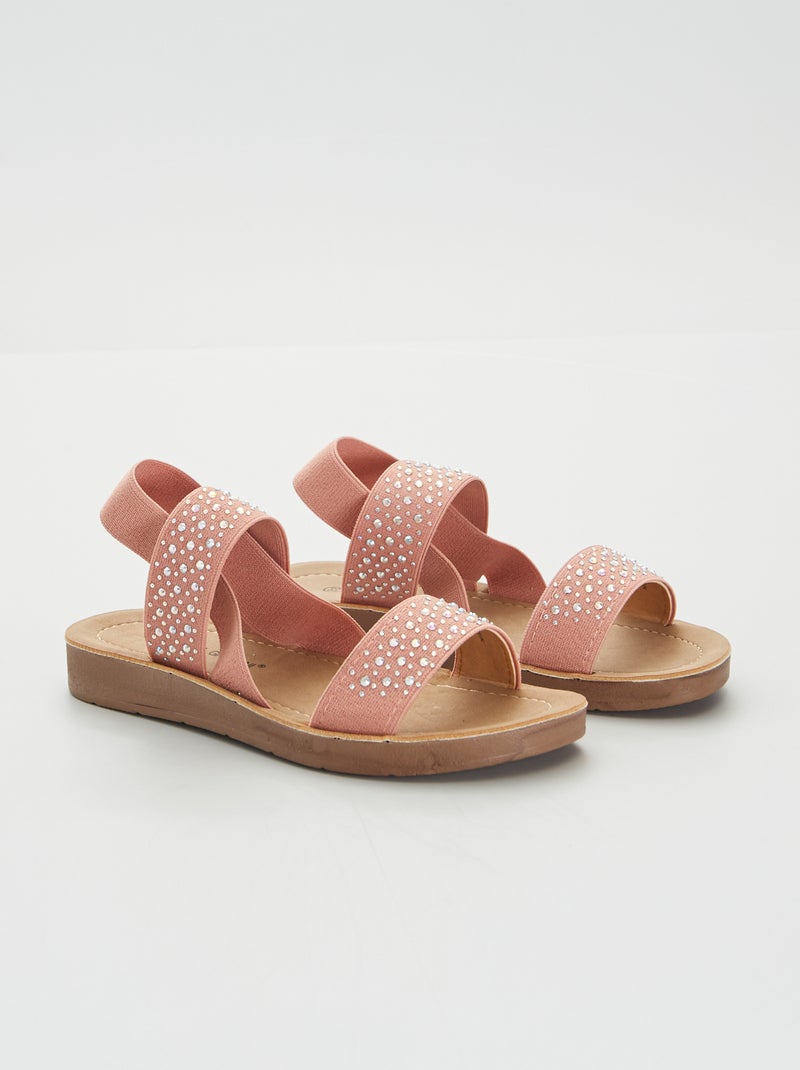 Sandálias com ouropel ROSA - Kiabi