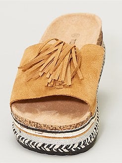 Sandálias com plataforma - Kiabi