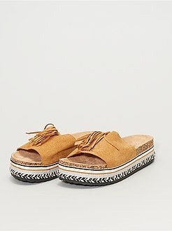 Sandálias com plataforma - Kiabi