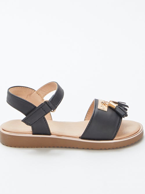 Sandálias com pompons decorativos - Kiabi