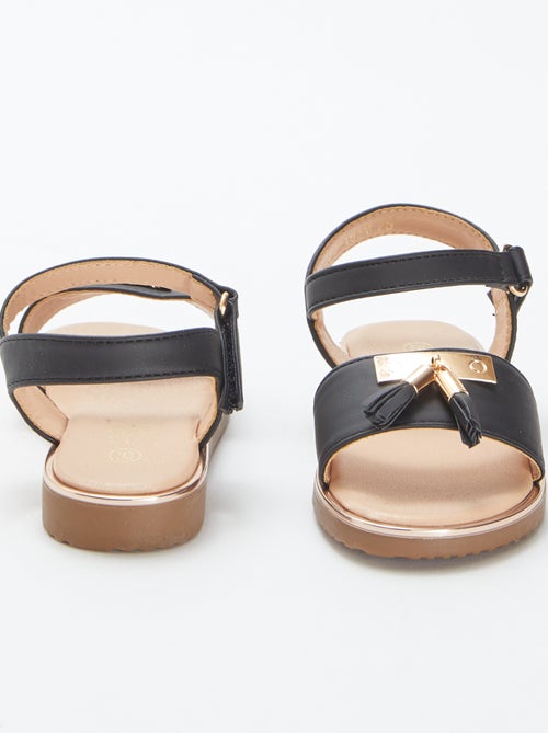 Sandálias com pompons decorativos - Kiabi