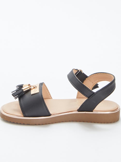 Sandálias com pompons decorativos - Kiabi