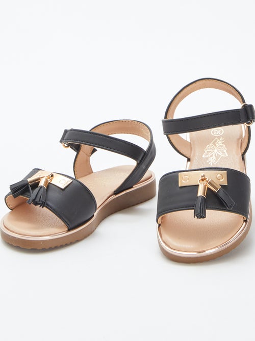 Sandálias com pompons decorativos - Kiabi