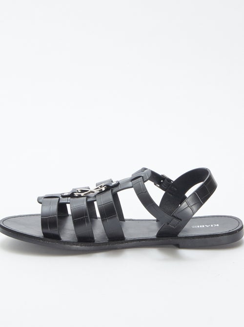 Sandálias com pormenores metálicos - Kiabi