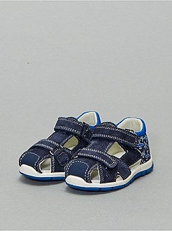 Sandálias com tira de couro - Kiabi