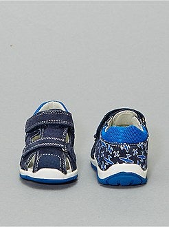 Sandálias com tira de couro - Kiabi